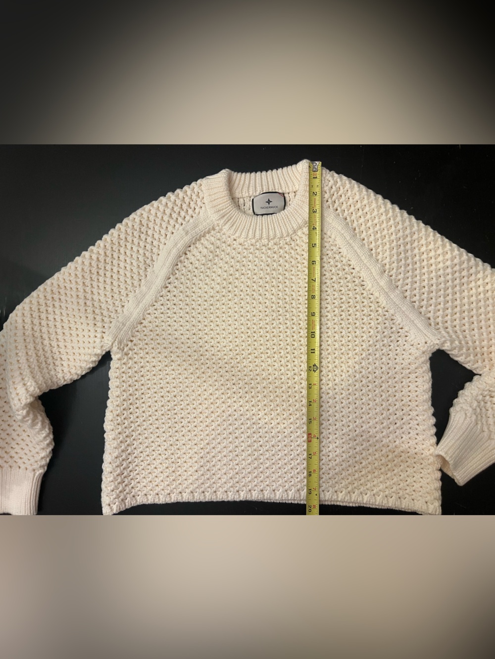 Tuckernuck Ivory Crochet Knit Annette Sweater - Picture 5 of 5